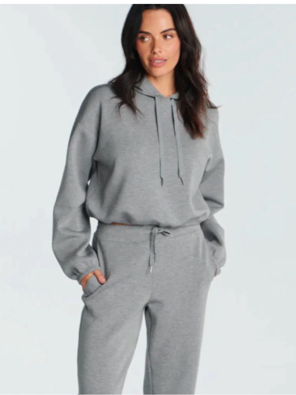 Spanx Air Essentials cinched hoodie gray size XS